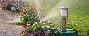 CHL - Home sprinkler systems watering the lawn